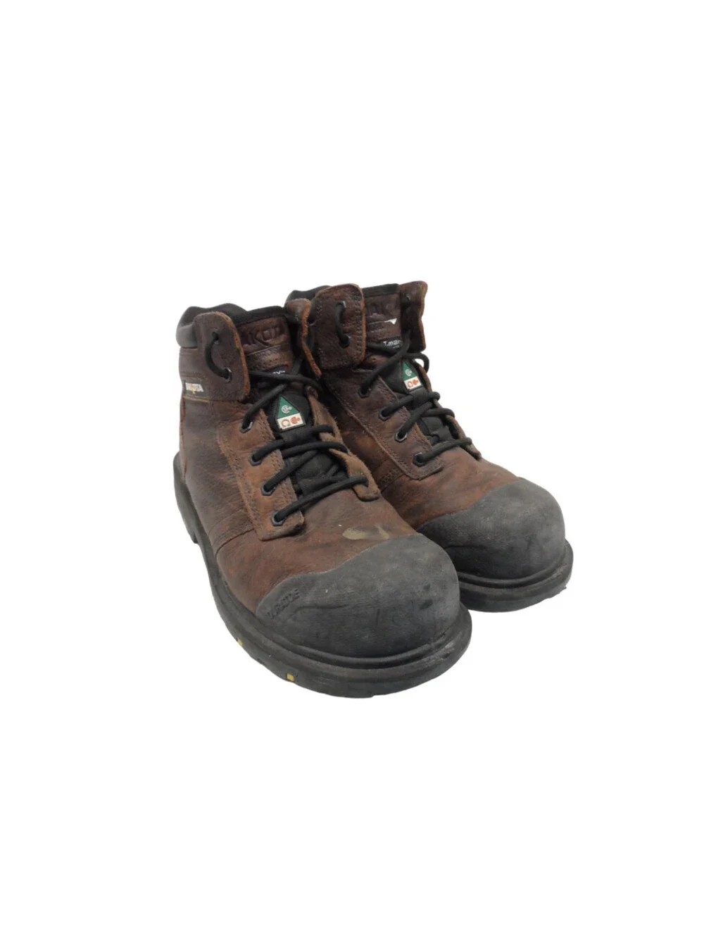 Dakota Men's 6'' 6002 Steel Toe Steel Plate Leather Work Boots Brown Size 10W